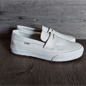 VANS STYLE 53 DX PATENT CROC WHITE SIZE 8 MEN 9.5 WOMEN